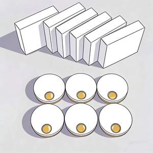 Paleta de sombras de ojos mate de alta pigmentación para contorno e iluminación con brochas para un efecto de maquillaje duradero - Product Image 3