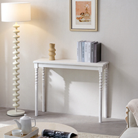 Nouvelle arrivée meubles de salon design nordique antique classique bois blanc couloir tables de console en bois pour l'entrée