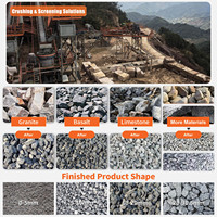 Ligne de production de concassage de granit 200 TPH avec concasseur à mâchoires PE900x1200 et concasseur à cône CC300S pour l'extraction d'agrégats