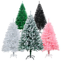 Expédition rapide, arbre de Noël artificiel de 45 cm pour table, décoration de table, arbre de Noël en PVC rose de qualité supérieure, branches pliables, vente en gros