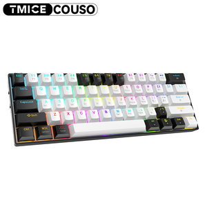 AMZ, gran oferta, 60%, Teclado mecánico portátil Bluetooth inalámbrico RGB, 61 teclas, teclado compacto para juegos con interruptor marrón táctil - Product Image 6
