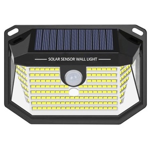 Solar <b>Sensor</b> Wall <b>Light</b> 1W 170Lm <b>LED</b> Cold <b>Light</b> With PIR And Twilight <b>Sensor</b> Outdoor Security Lighting - Product Image 3