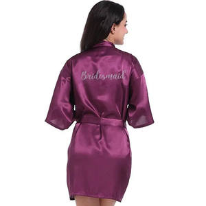 Kimono de satén para fiesta nupcial - Product Image 5