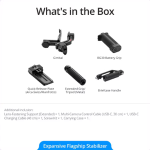 <span class=keywords><strong>Rs</strong></span> 4 <span class=keywords><strong>Pro</strong></span> <span class=keywords><strong>Combo</strong></span> 4,5 kg (Capacité de charge utile avec une augmentation de 20 % du couple moteur, prise de vue verticale native de 2e génération) - Product Image 5