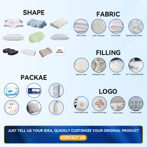 Almohada Ortopédica de Espuma Viscoelástica con Logotipo Personalizado SUPER, Almohada de Contorno para el Cuello, Soporte Ergonómico para el Cuello, Almohada Antirronquidos, MOQ 50 - Product Image 5