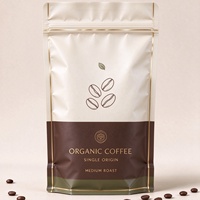 Sachet Doypack Personnalisé Anti-Odeur en Plastique avec Fermeture Ziplock pour Emballage de Grains de Café et Poudre 100g 250g 500g – Sac Mylar