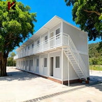 Maisons préfabriquées modulaires, Maisons conteneurs pour café, Villa en acier léger ignifuge pour chantier de construction