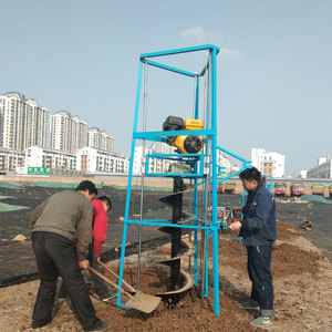 Perceuse de tige de ciment/<span class=keywords><strong>tarière</strong></span> de terre en spirale longue portable à commande <span class=keywords><strong>manuelle</strong></span> - Product Image 5