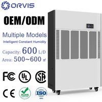 Déshumidificateur grande capacité ORVIS 600L D, extracteur d'air robuste pour entrepôt