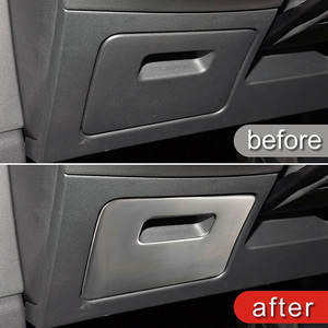 Accessoires d'intérieur automobile en acier inoxydable OEM pour 2019 <span class=keywords><strong>Audi</strong></span> <span class=keywords><strong>Q3</strong></span> Cab Storage Box Panel Decorative Sequins - Product Image 4