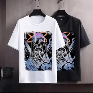 卸売高級品質カスタムロゴ綿100% レディースメンズドロップショルダーTシャツブランク特大Tシャツ