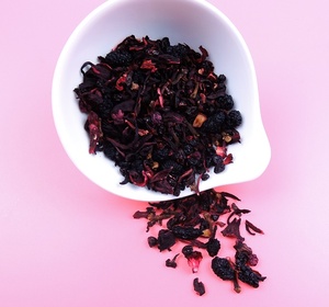Fiore creativo frutta in tè sfuso lilla mirtillo rosso fiori di ibisco misto ribes nero gelso detox beauty <span class=keywords><strong>tea</strong></span> - Product Image 3