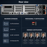 Serveur en rack 2U Lenovo ThinkSystem SR850 V3, 4 sockets Intel Xeon 4e génération, 16 To DDR5, 64 DIMMs NVMe, grande mémoire, virtualisation