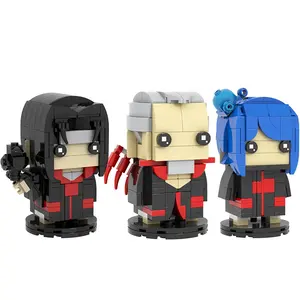 MOC7016 MOC7021 MOC7022 Uchiha Itachi Hidan Konan Anime DIY Quadrat 3D-Modell Pädagogische Montage Teile Bausteine Kinderspiel zeug