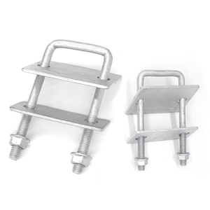 M4 5 6 8 10 boulons en <span class=keywords><strong>U</strong></span> photovoltaïques Double pression simple plateau en acier accessoires d'énergie solaire avec plateau à double trou - Product Image 1