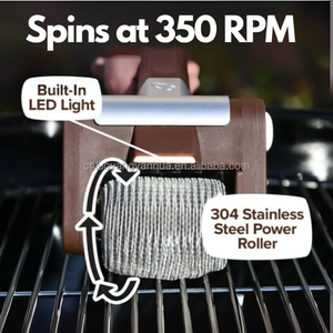 Rechargeable <b>BBQ</b> <b>Tool</b> Stainless Steel Electric Bristle Free Grill Cleaner Spinning Grill Cleaning Brush - Product Image 2
