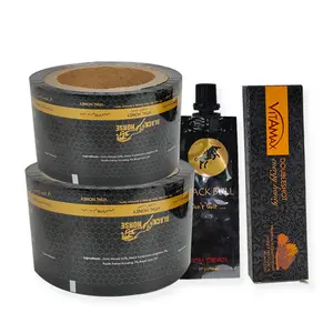 Custom Printed Roll Flexible Film Laminated Plastic Film Rolls For Food Grade Packaging Honey Bee Roll Packaging Bag