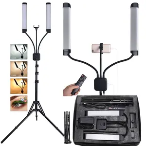 Lampe à cils à double bras glamcor light demi-anneau led pour salon de coiffure beauté maquilleur - Product Image 1