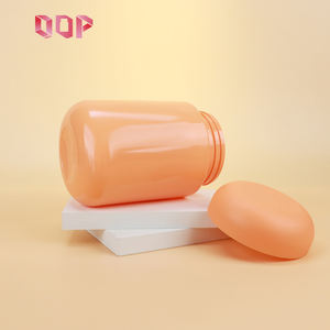 Tarro de PET naranja personalizado de 500cc, 750cc, 800cc de grado alimenticio para proteína de suero, leche en polvo, mantequilla, con tapa de rosca, para envasado a granel - Product Image 4