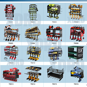 Organizador de Herramientas Eléctricas con 4 Ranuras para Taladros, Soporte de Pared para Garaje, Organización Flexible y Plegable de Metal y Hierro para Armario - Product Image 6
