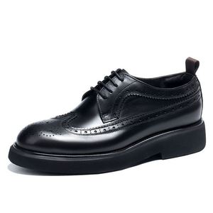 Custom Men's Dress Shoes Pointed-<b>Toe</b> Lace-Up Design British-Style Ideal for Business Formal Occasions Weddings Trendy Fashion - Product Image 1