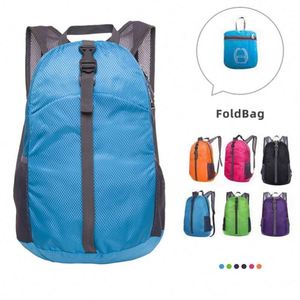 Ultra-light Portable Waterproof Zipper Closure Polyester Outdoor Sport <b>Backpack</b> with Foldable Design - Product Image 6
