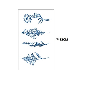 Jugo semipermanente Flores de tamaño pequeño Tatuajes temporales que duran 7-14 días Pegatinas de tatuaje de transferencia a prueba de agua - Product Image 4