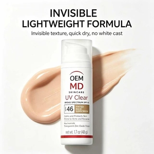 48g SPF46 Oxyde de zinc teinté avec niacinamide, <span class=keywords><strong>non</strong></span> <span class=keywords><strong>comédogène</strong></span>, résistant à l'eau et à la transpiration, pour les peaux sujettes à l'acné et à la rosacée - Product Image 2