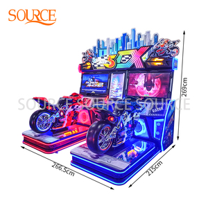 Nguồn máy Arcade 5DX Dual-Rider với đèn LED rực rỡ & Màn hình kép nhập vai cho trung tâm mua sắm máy hoạt động bằng đồng xu - Product Image 4