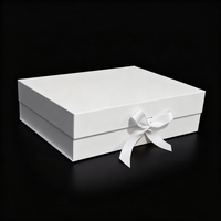 Emballage de ruban magnétique de luxe en gros Boîtes en papier pliées personnalisées Art de luxe gaufrage plastification mate pour cadre photo cadeau