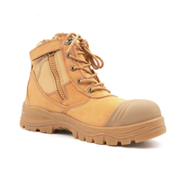 Bottes de travail industrielles MAXITOUGH en gros pour hommes, avec embout en acier et semelle anti-perforation, idéales pour le soudage et les travaux en zone forestière