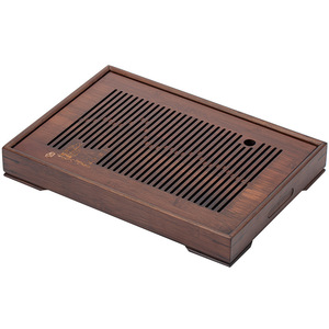 Bamboo <b>Tea</b> Tray Square With Drain For Kung Fu <b>Tea</b> <b>Set</b> Afternoon <b>Tea</b> Use - Product Image 5