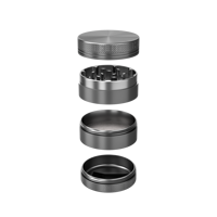 Haute qualité 40mm 1.2 pouces 4 pièces accessoires pour fumer broyeur d'herbes en aluminium Machine broyeur d'herbes en métal pour accessoires pour fumer