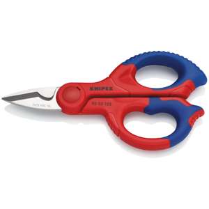 Knipex 95 05 155 SB กรรไกรของไฟฟ้าที่มีหลายองค์ประกอบที่จับใยแก้วเสริมพลาสติก155มม. (บัตรบริการตนเอง /bl - Product Image 1