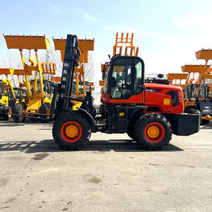 Китай, Шаньдун, дизельный двигатель, ПЛК контроллер, полноприводный вездеход, передняя стрела, длительный срок службы, портативный сверхтяжелый вилочный погрузчик - Product Image 3