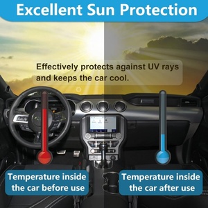 Funda Impermeable para Auto <span class=keywords><strong>Ford</strong></span> <span class=keywords><strong>Mustang</strong></span> <span class=keywords><strong>GT</strong></span>/<span class=keywords><strong>Shelby</strong></span>/<span class=keywords><strong>Cobra</strong></span>/Bullitt (1994-2023) con Cierre de Cremallera en la Puerta del Conductor para Protección Contra Lluvia, Nieve, Polvo y Granizo - Product Image 3
