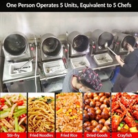 Machine de cuisson automatique commerciale pour wok, robot de cuisson rotatif pour restaurant, cantine, cuisine