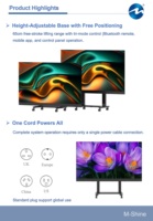 Téléviseur LED sans fil ultra-fin M-Shine 4K avec garantie de 2 ans, étanche IP54
