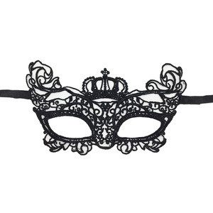 Máscara de media cara de encaje negro sexy para Halloween, fiesta de <span class=keywords><strong>disfraces</strong></span>, <span class=keywords><strong>carnaval</strong></span> veneciano, baile de graduación, para <span class=keywords><strong>mujer</strong></span> - Product Image 2