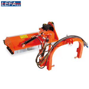 Broyeur latéral à fléaux hydraulique Lefa pour tracteur agricole, entraînement par prise de force, boîte de vitesses en fonte, <span class=keywords><strong>roue</strong></span> libre, 20-25 CV, largeur de coupe 1050 mm, haute performance - Product Image 4