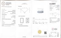 Fantaisie Vivid Blue Lab Créé Lâche Diamant Emerald Cut 5.04CT VS1 CVD Couleur Lab Grown Diamond