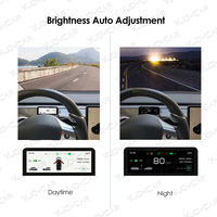Pantalla HUD para Tablero de Instrumentos VJOYCAR, Pantalla LCD, Monitor de Velocidad Digital, Panel de Instrumentos para Accesorios de Tesla Model Y, Modelo 3