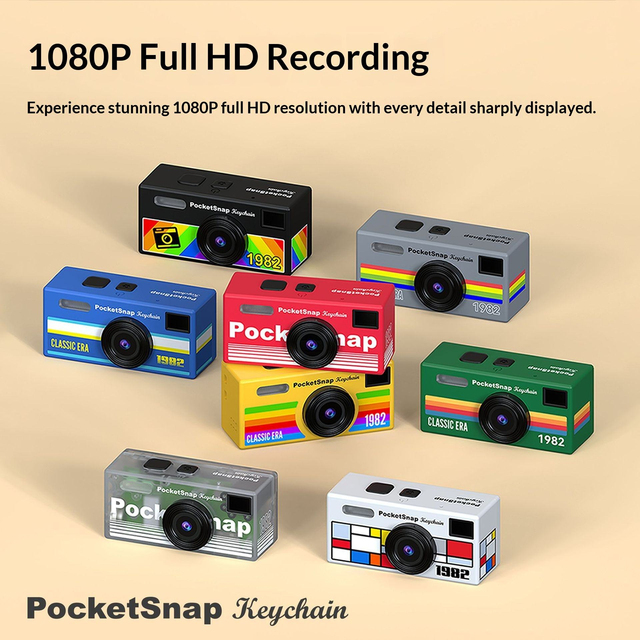 Campus Photography Camera New Retro Mini Thumb Key Pocket Design for Student Party Outdoor Carry on Travel