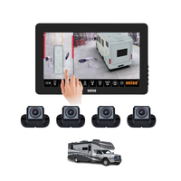 360 Degrés Camion Bus 2D 3D Panoramique Vue D'oiseau Système De Caméra De Recul Avm Around View Monitor pour Vans Campers RV