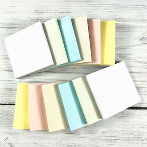 Ensemble de 12 blocs-notes autocollants couleur Morandi 76x76cm Papeterie de bureau et scolaire 60 pages par bloc - Product Image 4