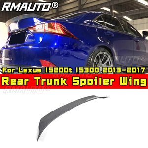 Aileron de coffre arrière en fibre de carbone véritable pour Lexus IS200t IS300 2013-2017 Kit carrosserie Accessoires auto - Product Image 2