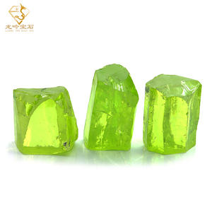 Piedras DE CIRCONIA cúbicas sueltas 5a de alta calidad Color verde manzana Material áspero Precio por kilogramo - Product Image 1