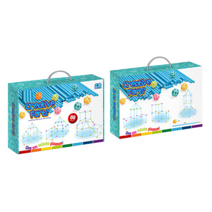 Giáo Dục Sớm Cho Trẻ Em Tự <span class=keywords><strong>L</strong></span>ắp Ráp Fort <span class=keywords><strong>Building</strong></span> Set 86 Khối Nhựa Vui Nhộn Đồ Chơi Xây Dựng - Product Image 4
