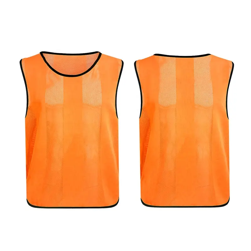 Custom Logo Ademend Voetbaltrainingsvest Voetbal Pinnies Goedkope Voetbalvest Mesh Voetbalvest Voetbal Training Slabbetjes