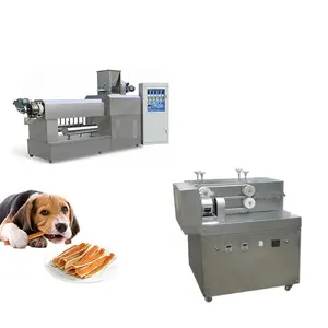 Tam otomatik köpek davranır yapma makinesi üreticisi Pet çiğneme aperatif yiyecek fabrikası